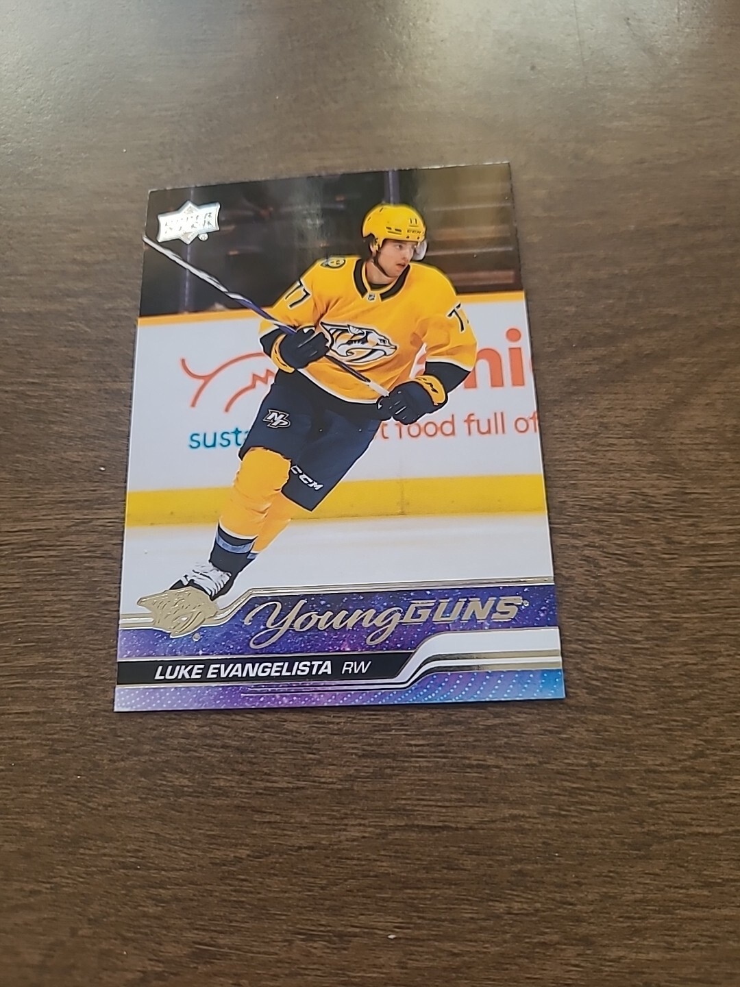 Nice 2023-24 Upper Deck Luke Evangelista Young Guns Rookie #221. C00101