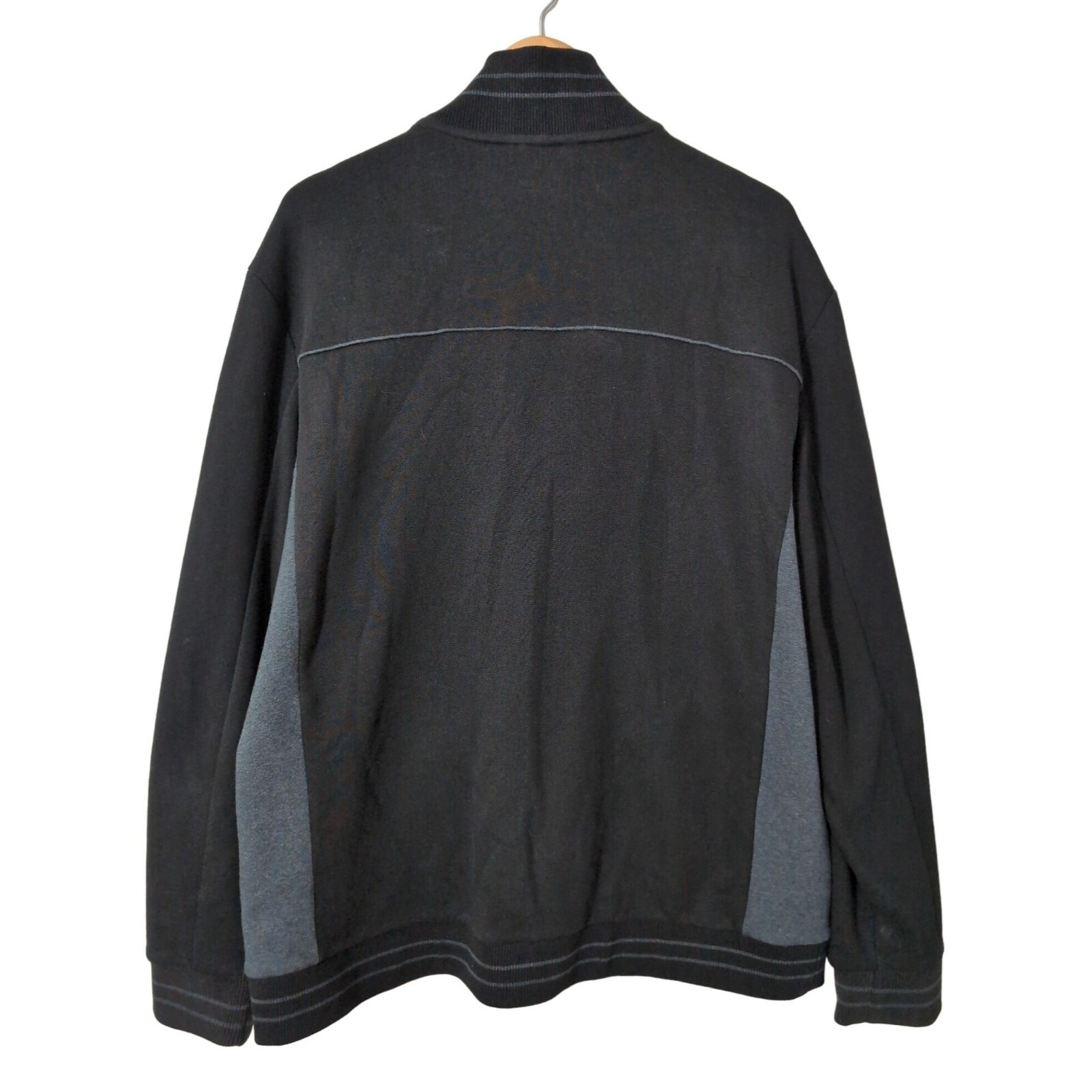 Calvin Klein Full Zip Jacket Mens XL Black Gray Fleece Lined Casual Everyday thumbnail 2