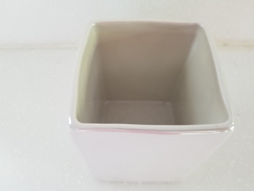 Rae Dunn White Iridescent Ceramic Makeup Brush Organizer Holder by Magenta - Picture 4 of 6