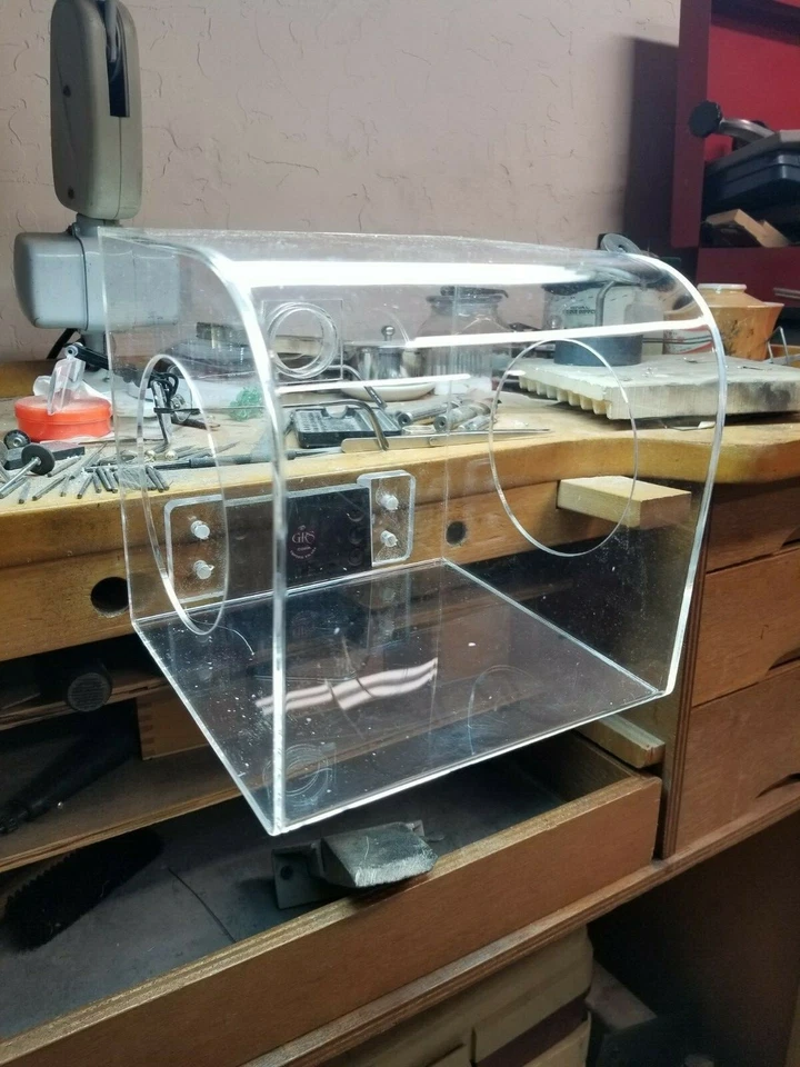 CAJA PULIDO JOYERÍA SUPERIOR BANCO con CONEXIÓN DE VACÍO Y MONTAJE GRS. Foto 3 de 4