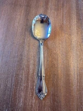 Oneida ARBOR ROSE TRUE ROSE Sugar Spoon 1881 Rogers Ltd Stainless Flatware