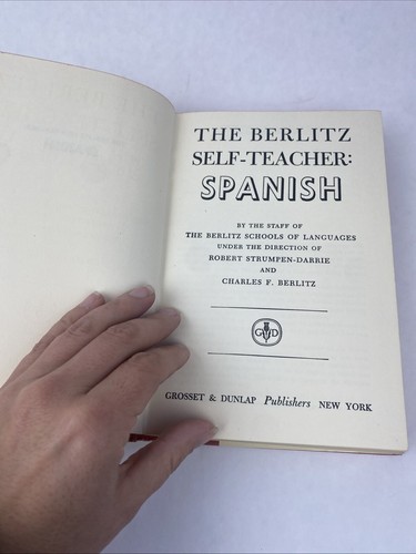 The Berlitz Self-Teacher Spanish Book by Strumpen-Darrie (1949, Vintage HC w/DJ) - Picture 8 of 19