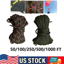 550LB Paracord Parachute Cord Rope Mil Spec 7 Strand 50/100/250/500/1000FT