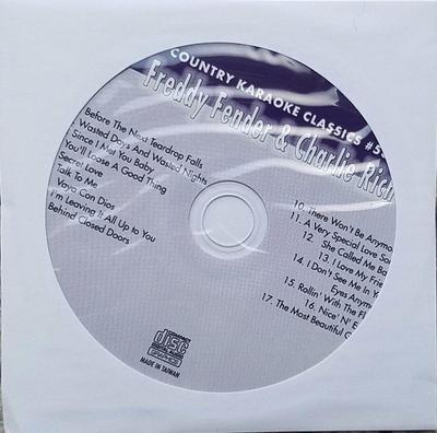 FREDDY FENDER & CHARLIE RICH KARAOKE CDG COUNTRY KARAOKE CLASSICS CKC #53
