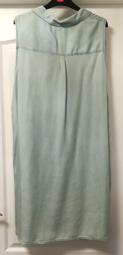 F&F Lyocell denim sleeveless shirt style dress - Size 20 - Picture 5 of 7