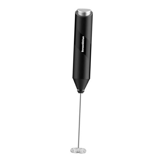 Powerful Milk Frother for Coffee, Fast Handheld Drink Mixer with Stainless