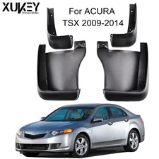 4X Front Rear Mud Flaps Splash Guards Fender Mudguard For 2009-2014 Acura TSX