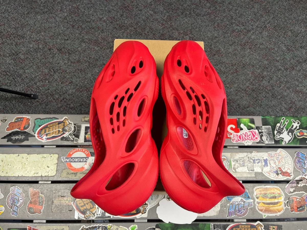 Adidas Yeezy Foam Runner Vermillion 2021 Size 12 Used Rare Authentic Red Kanye