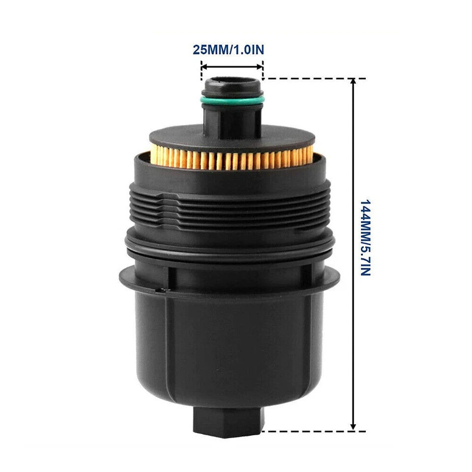 3x Filtro de aceite de motor para Ram 1500 Jeep Gladiator Wrangler JL 3,0 L 68507598AA Foto 3 de 4