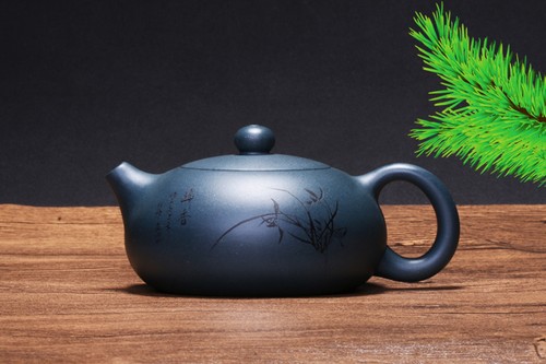 Authentic Yixing Zisha Tea Pot Cup Handpainted 188 Infuser Hole Marked Xishi Pot - Picture 14 of 40