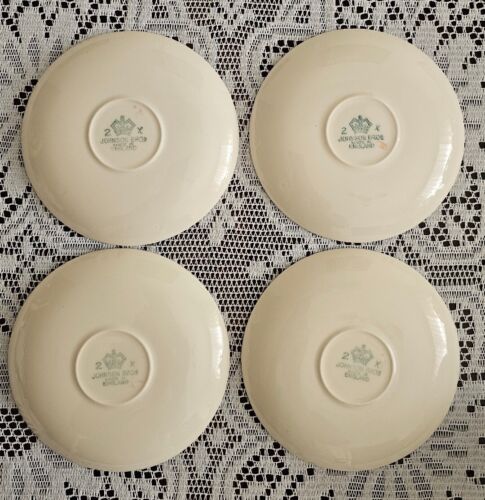 Vintage Johnson Bros China Flying Geese Saucer Plate LOT OF 4 FOUR Made England - Picture 3 of 6