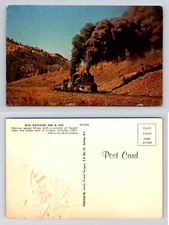 Rio Grande 488 492 Locomotive Cresco Pennsylvania Collins Postcard Chrome