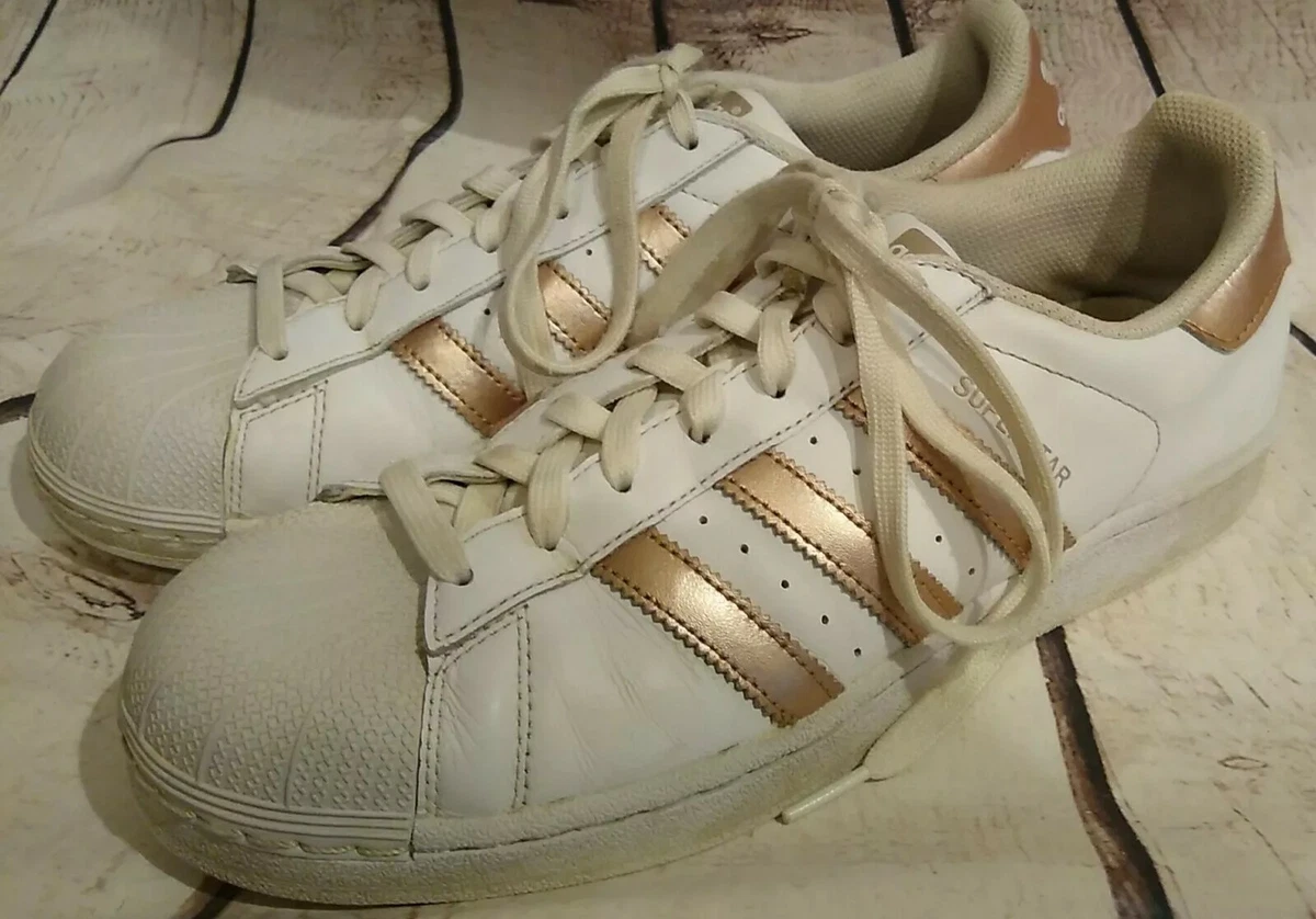 Adidas rose top gold superstar ebay