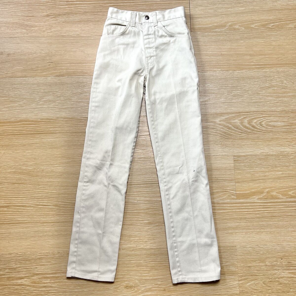 Vtg Levi#039;s Sta-Prest Pants 20X26 Big E Khaki Brown Bootcut Made USA 60s 70s EUC eBay 70