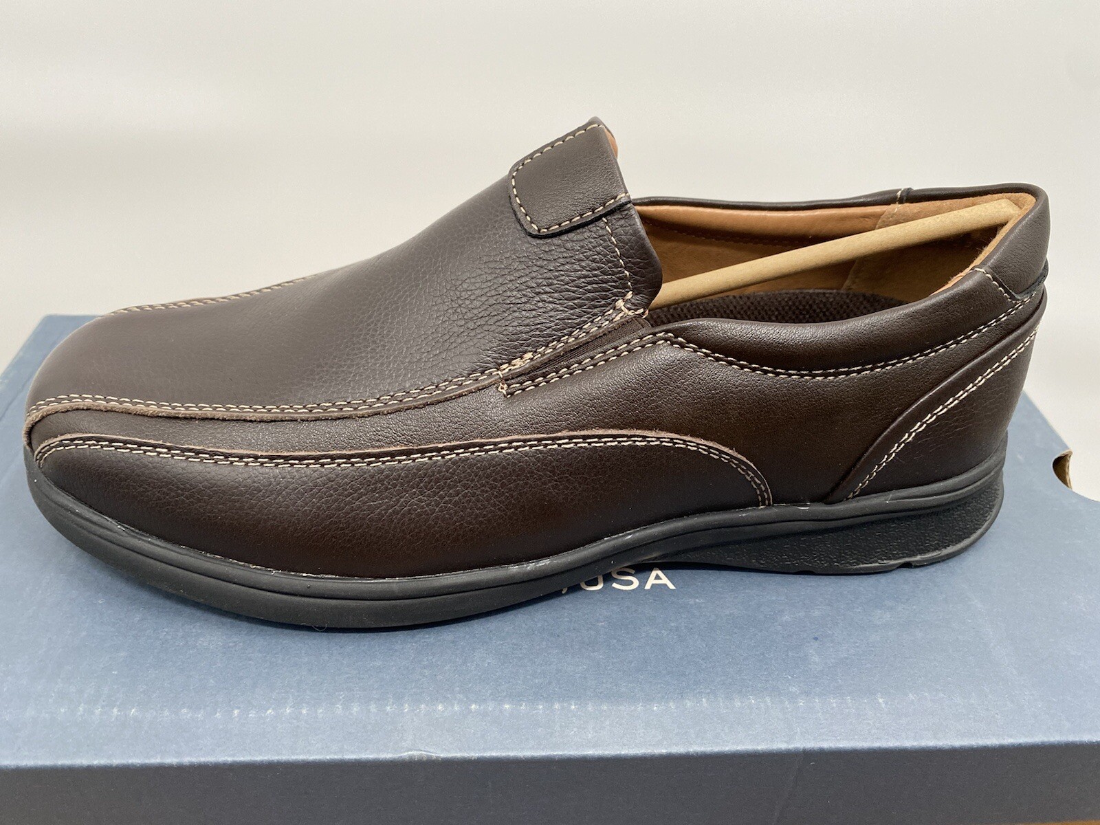 BASS Mens 7.5 Levi Shoes Slip On Slip 