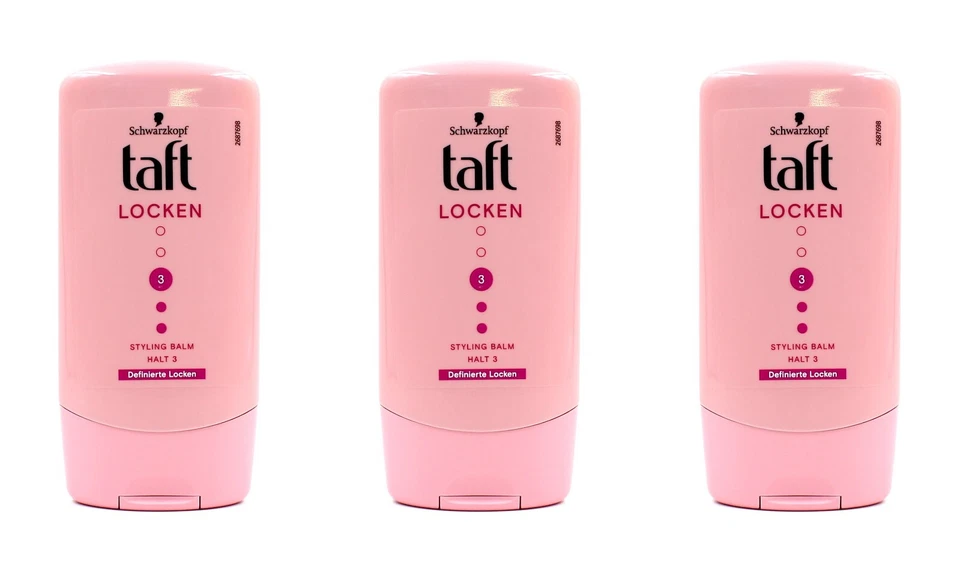 Schwarzkopf Taft Locken Styling Balm Halt 3 , 3x150ml EAN4015100438857