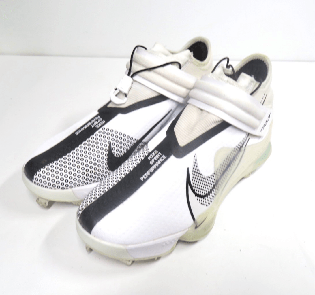 Nike Force Zoom Mike Trout 27 Baseball Cleats White Black C13134-102 Men Size 10 | eBay UK