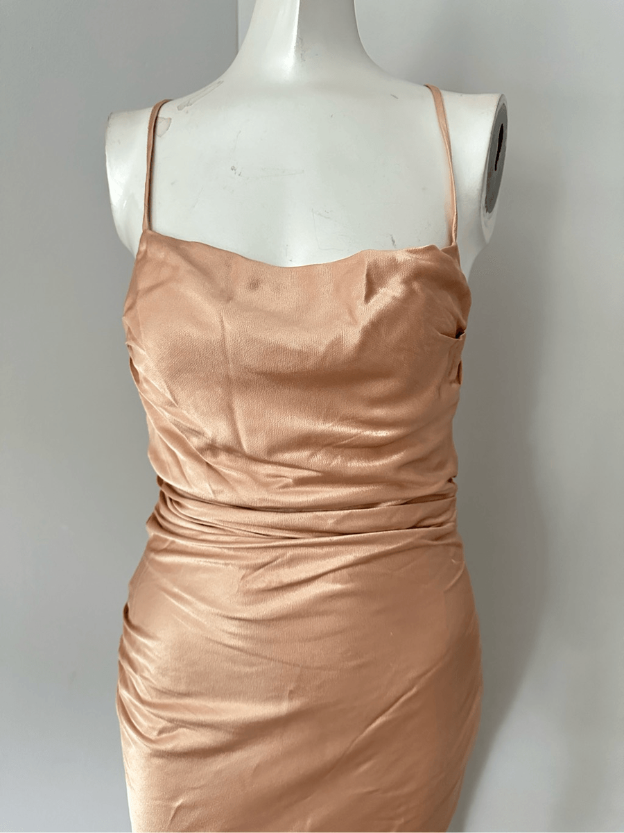 Shona Joy La Lune Lace Back Maxi Dress in Desert Rose | eBay