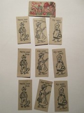RARE INSTRUCTIONS CARD with 9 cards MADE GERMANY SNAP GAME VINTAGE