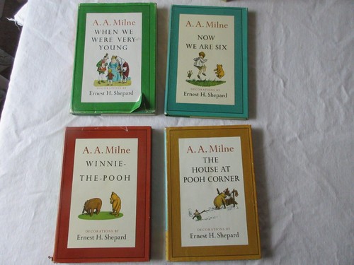 VTG 1961 Winnie the Pooh's Library A. A. Milne 4 Book Box Set w/ Dust Jackets - Picture 5 of 16