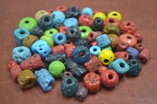 80 PCS ASSORTED MIX BULK RANDOM KOYLA GLASS BEADING BEADS