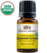 Organic Chamomile German Essential Oil USDA Certified 100% Pure Premium Grade