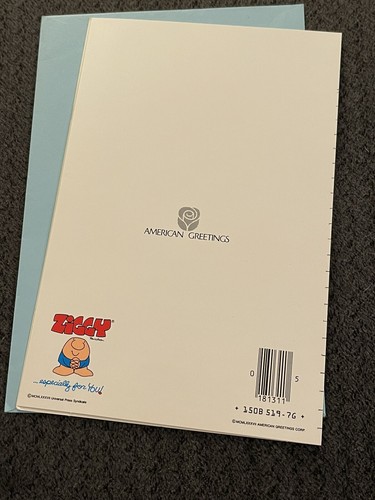 Tarjeta de felicitación vintage mamá cumpleaños poema ziggy lápiz papel G2 - Imagen 3 de 3