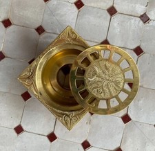 6 inch Square Shower Floor Drain with Flange Quadrato Pattern Grate Removable