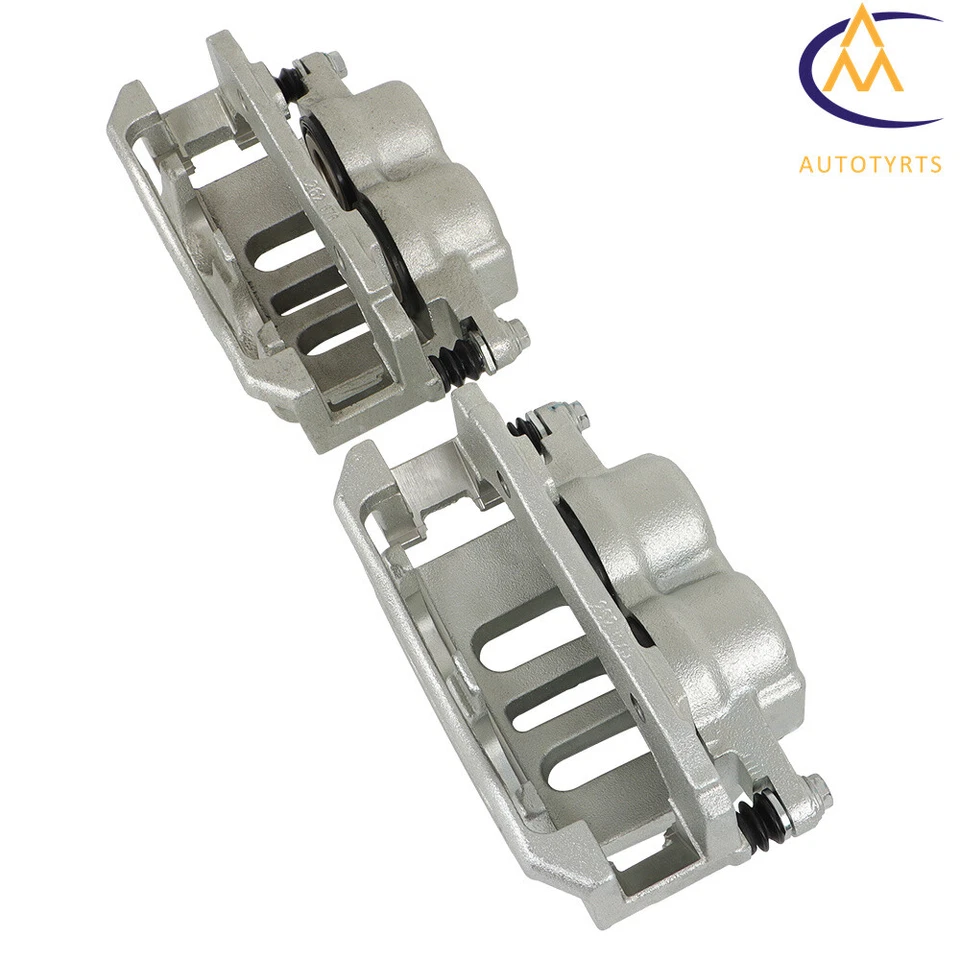 2× Front Disc Brake Caliper w/ Bracket For Ford Crown Victoria Lincoln Mercury - Image 4 of 4