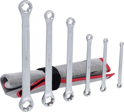 KS TOOLS Torx-E-Doppel-Ringschlüssel-Satz, 6-tlg