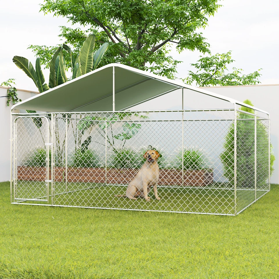 Eslabón de cadena grande de 6,5 pies/10 pies para casa para correr perros mascotas corralito Foto 2 de 4