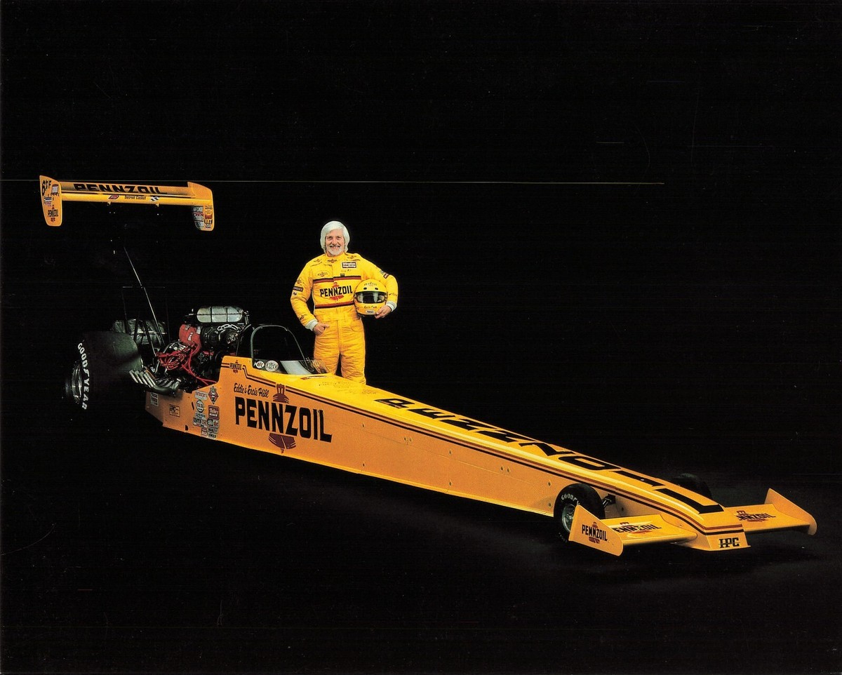 Eddie Hill Pennzoil Drag Racing Dragster 1993 NHRA 8X10 Promo