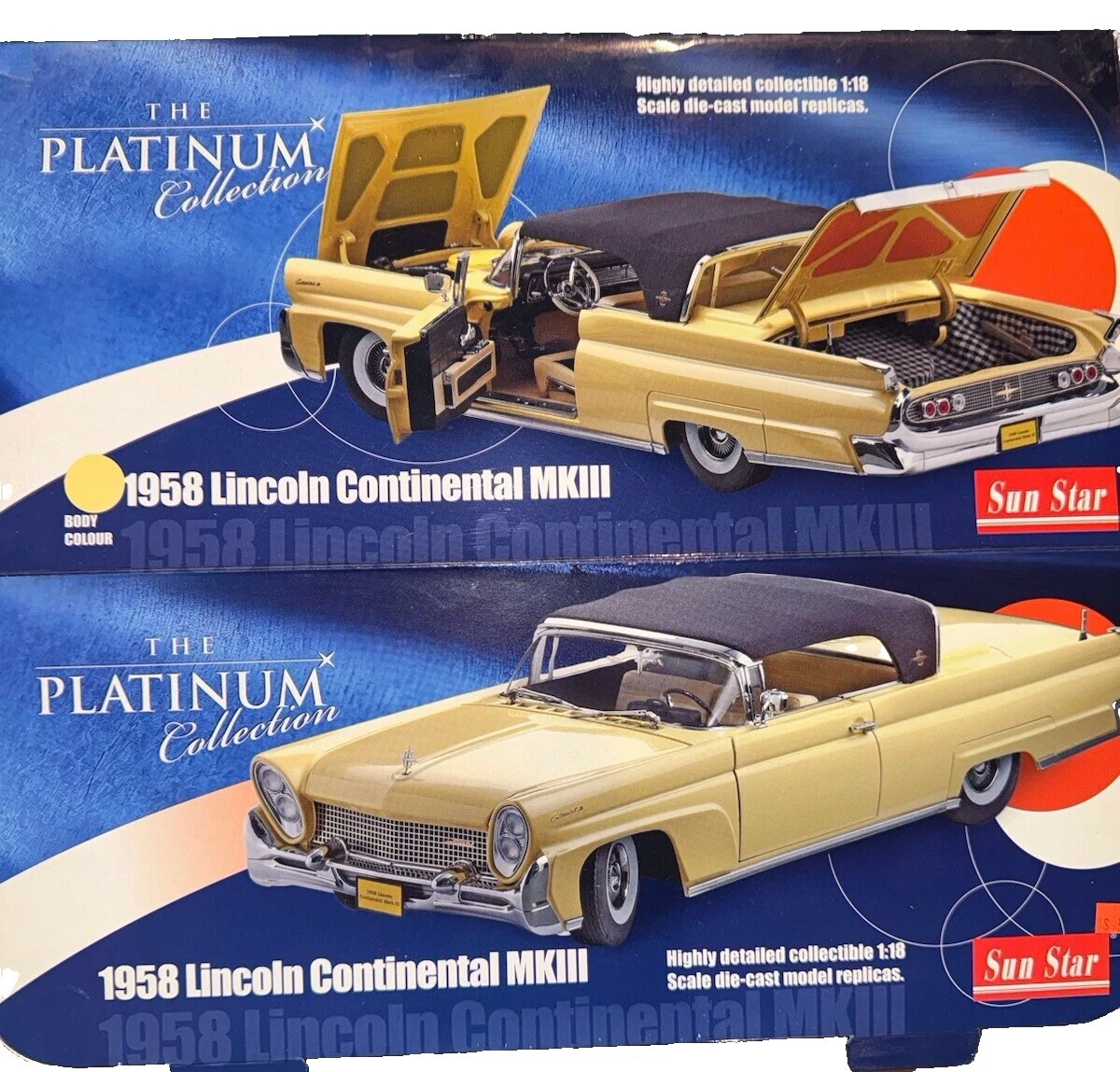 Auto Diecast Sunstar Lincoln vehículos diecast y de juguete