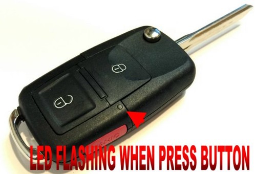 EURO STYLE FLIP KEY REMOTE FOR 11-15 TOYOTA HILUX CHIP KEYLESS ENTRY FOB CLICKER - Picture 3 of 4