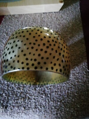 HORN Armreif Horn Cuff lackiert mit Tigermuster