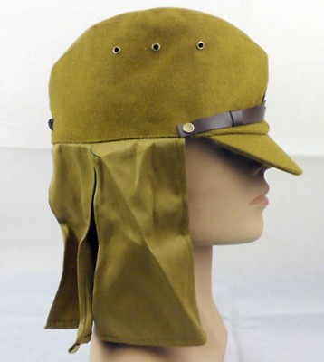WWII Japanese Army Cap Hat Neck Flaps Size L | eBay