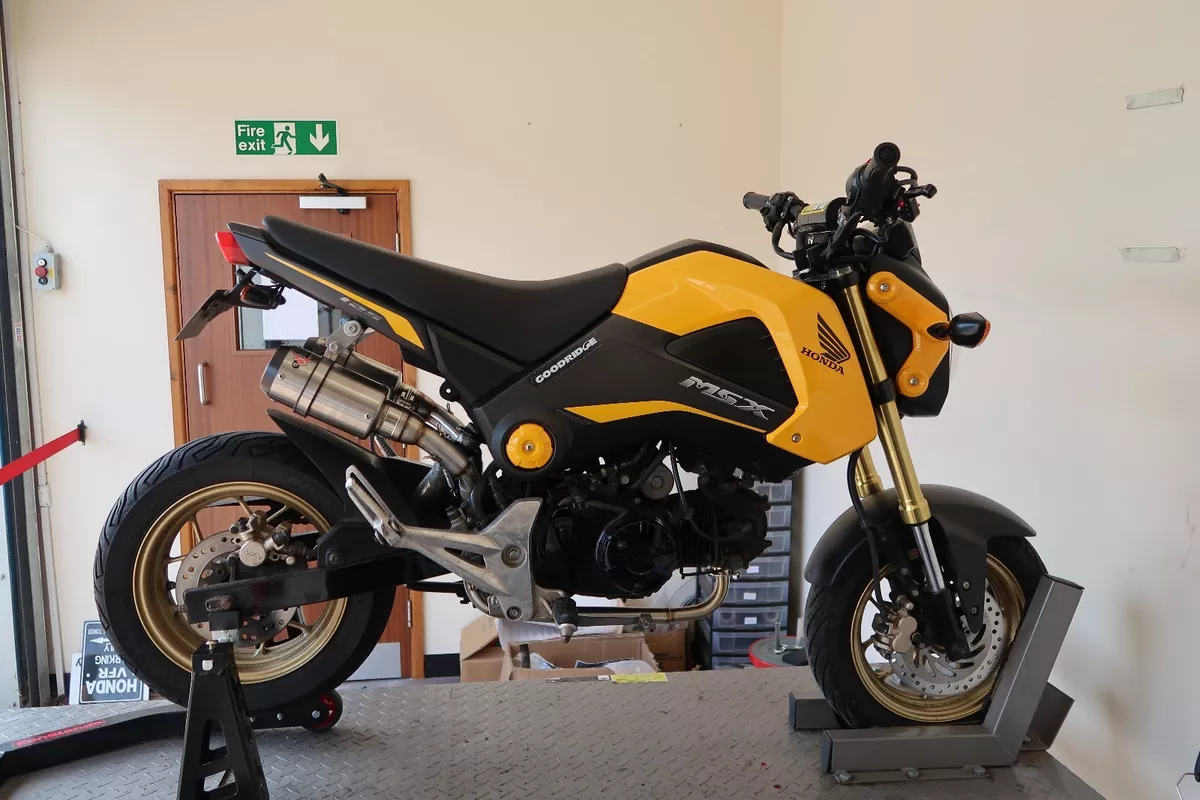 Honda MSX125 Grom 13 15 Twin Exhaust System Stainless Carbon End
