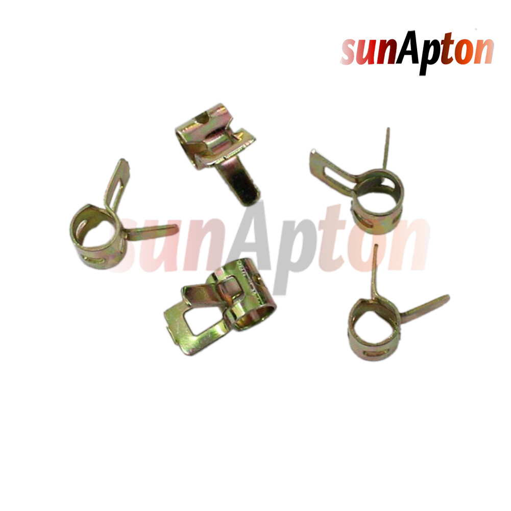 20X Hose Spring Clip Clamp 5mm 3/16 inch Steel Vacuum Fuel Oil Hose
