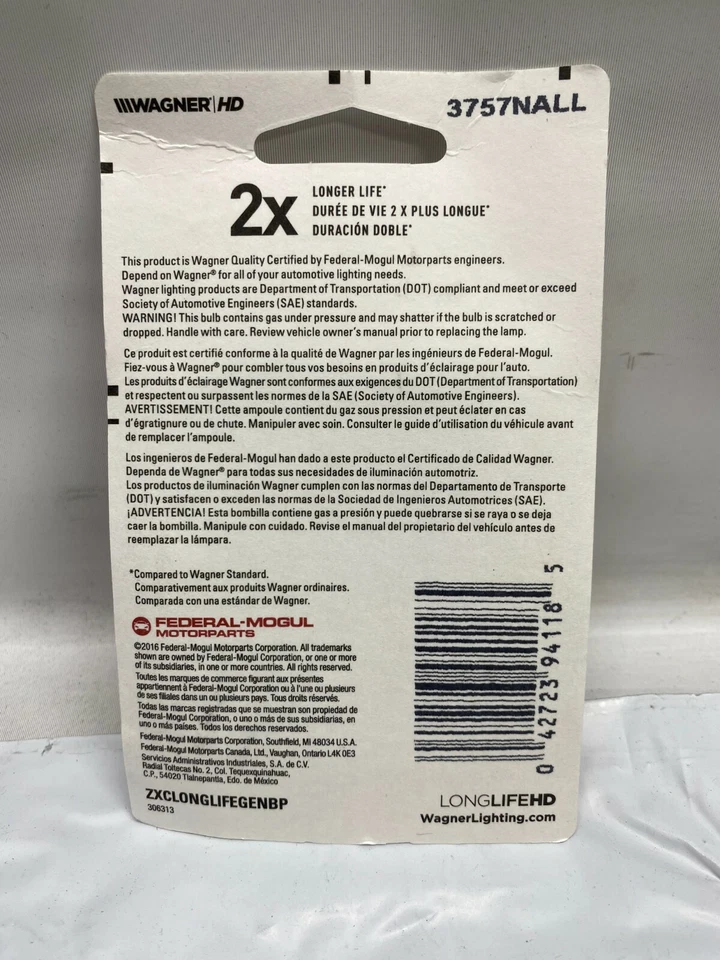 LOT OF 2 - Turn Signal Light Bulb Wagner Lighting BP3757NALL - NEW - Image 2 of 2