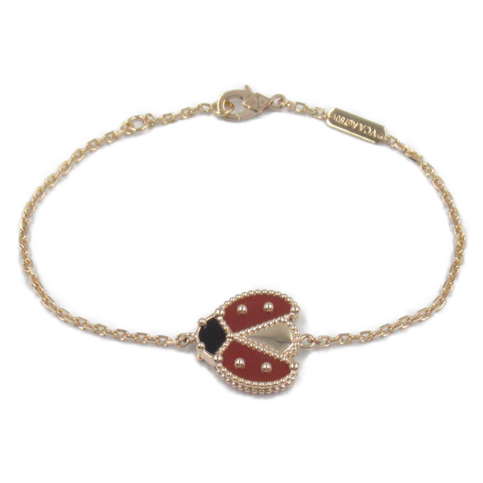 Van Cleef & Arpels 18KPG Lucky Spring Ladybug Open Wing Bracelet Pre-Owned