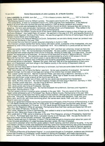 Some Descendants of John Landers, Sr. of North Carolina -- Hayden, 2001 and 2003 - Picture 4 of 5