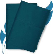 100 Egyptian Cotton Pillowcases Standard Size Set of 2 - Luxury 800 Series Elit