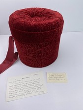 Nonnie Waller&rsquo;s Traditional Southern Tufted Red Carlota Cake Box MEG RYAN NOTE