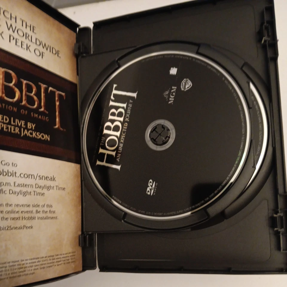 The Hobbit An Unexpected Journey DVD Two-Disc Special Edition Ian McKellen 2013 - Image 2 of 3