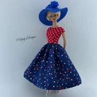 LIMITED EDITION HANDMADE Dress FITS Barbie Silkstone Reproduction Vintage Doll