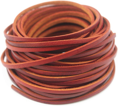 10 Yards Genuine Cow Hide Flat Leather Strip,Genuine Leather Cord Real Leather C