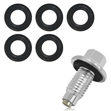 M12 1.75 Magnetic Oil Drain Plug with 5PCS Rubber Crush Magnetic M12 1.75