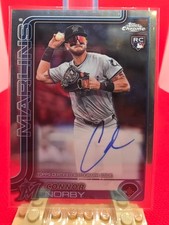 2025 Topps Chrome Rookie Autographs Connor Norby #RA-CN (AU, RC) Marlins