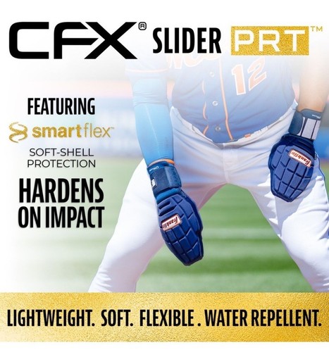 MLB Baseball + Softball Sliding Mitt - CFX PRT Adult Size Red Sliding Mitt - Picture 7 of 11