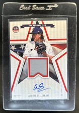 2025 Panini USA Stars & Stripes Aiden Stillman and Signature Jersey Auto #14